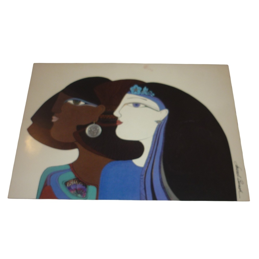 Vintage 1981 Laurel Burch Women of Jhadida‎ Postcard 1986 Funny Gold Ink Message